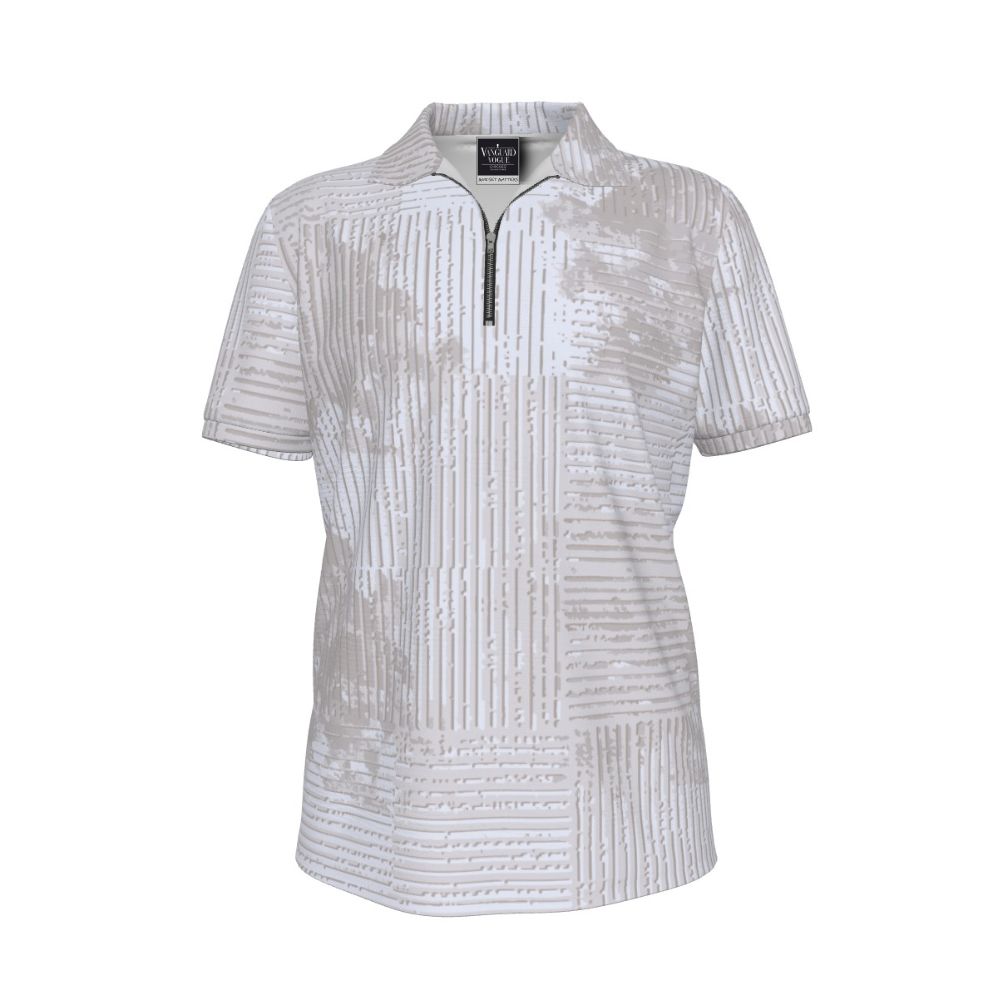 Men&#39;s Zipper Polo Shirt