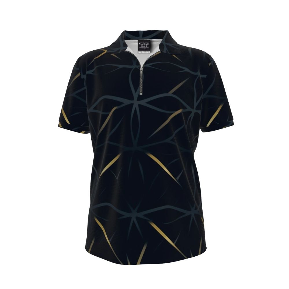 Men&#39;s Zipper Polo Shirt