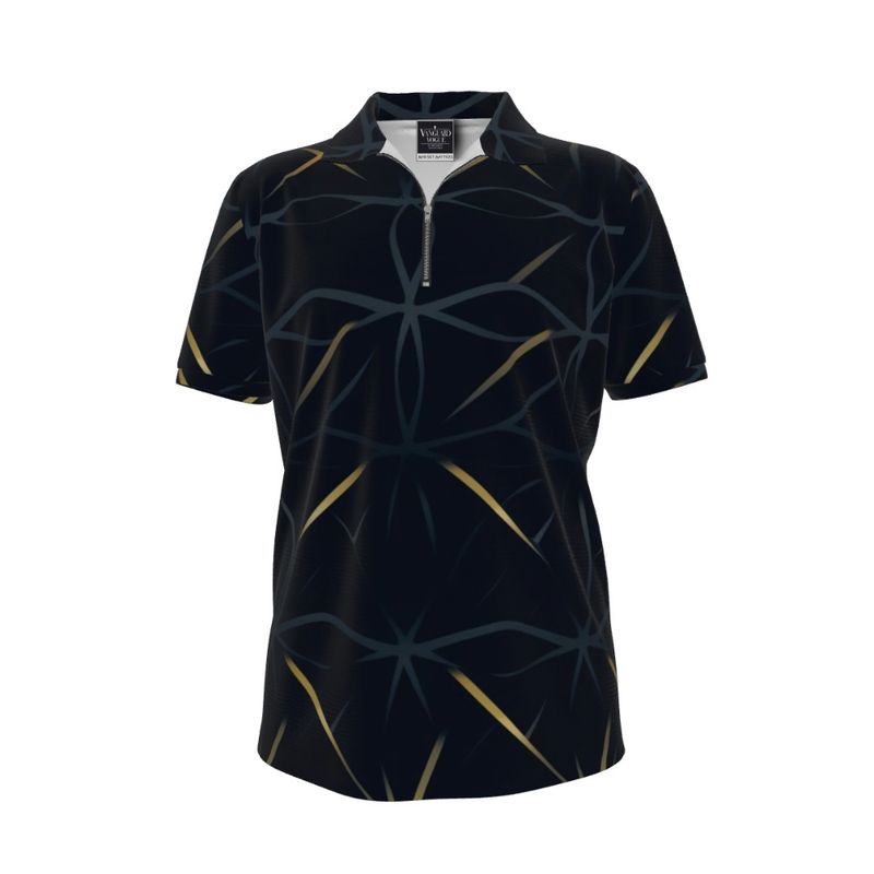 Men&#39;s Zipper Polo Shirt