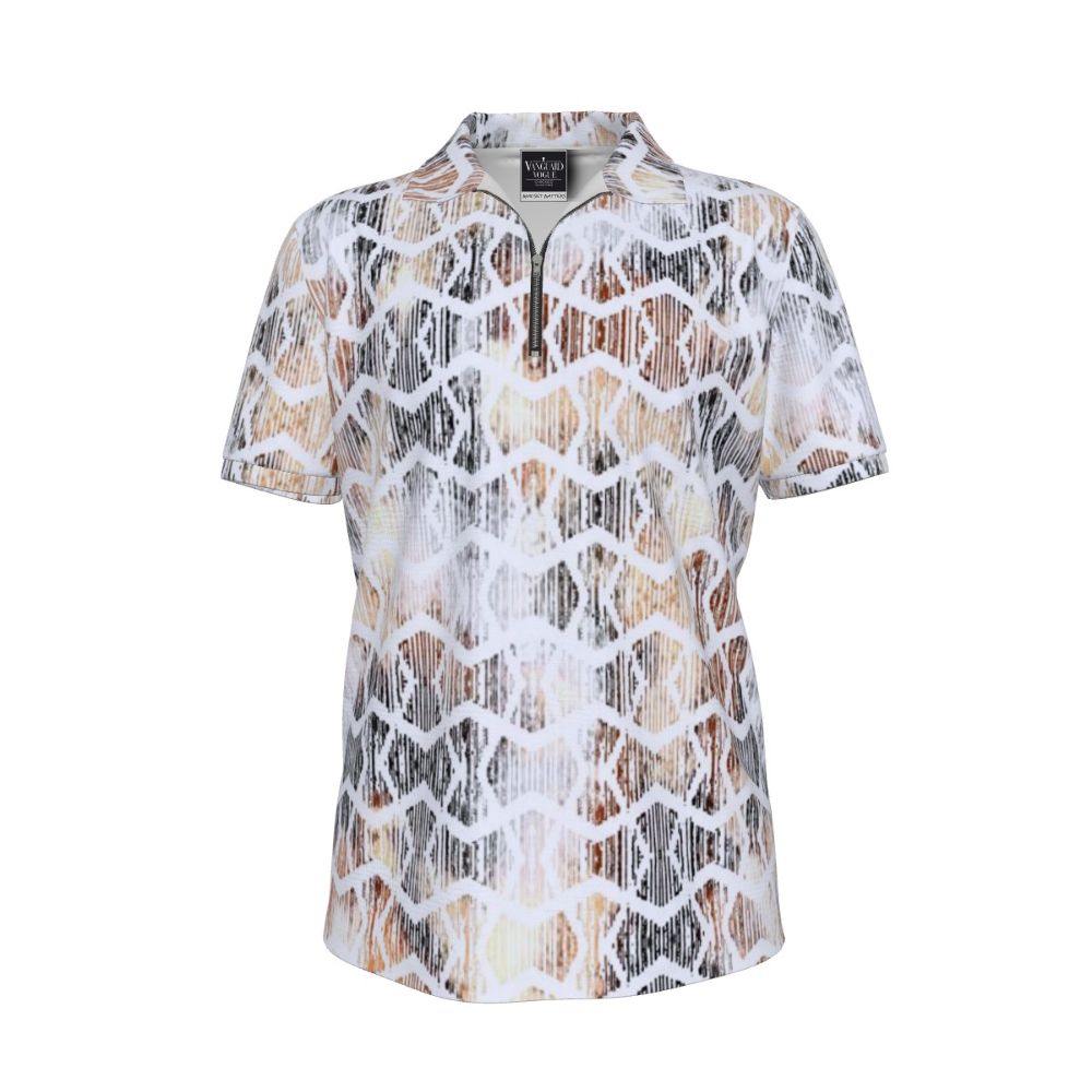 Men&#39;s Zipper Polo Shirt