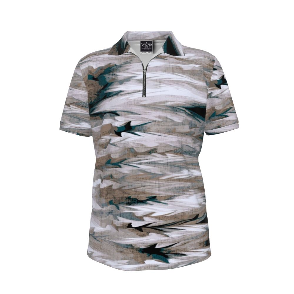 Men&#39;s Zipper Polo Shirt