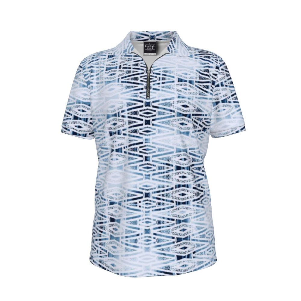 Men&#39;s Zipper Polo Shirt