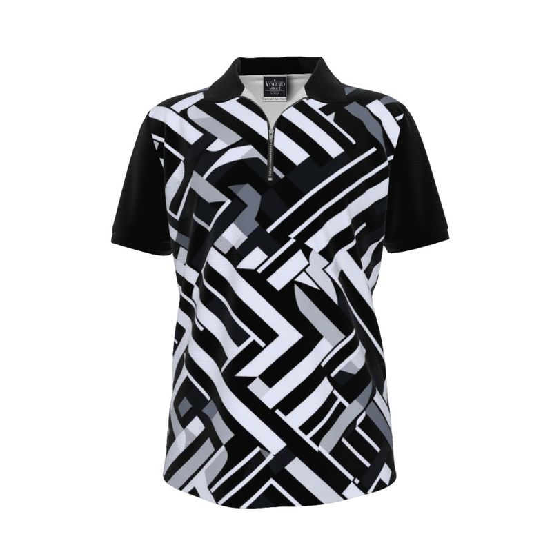 Men&#39;s Zipper Polo Shirt