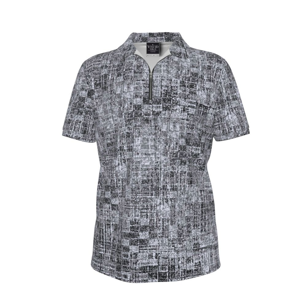 Men&#39;s Zipper Polo Shirt