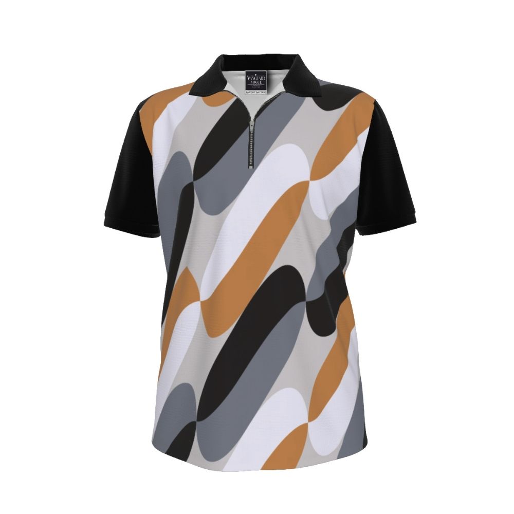 Men&#39;s Zipper Polo Shirt