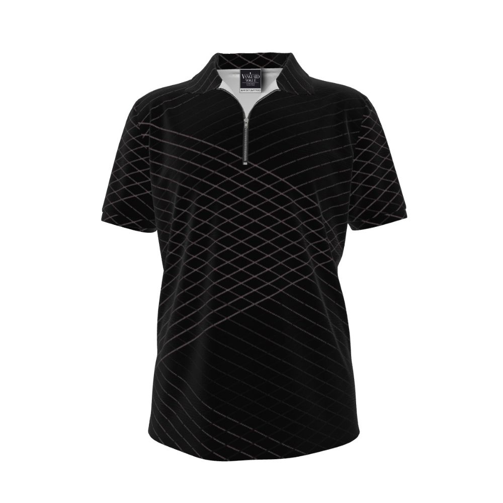 Men&#39;s Zipper Polo Shirt