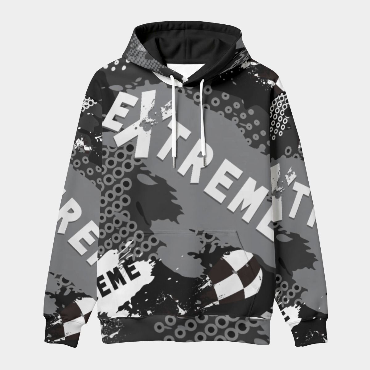 Unisex Heavy Fleece Snowboard Pullover Hoodie