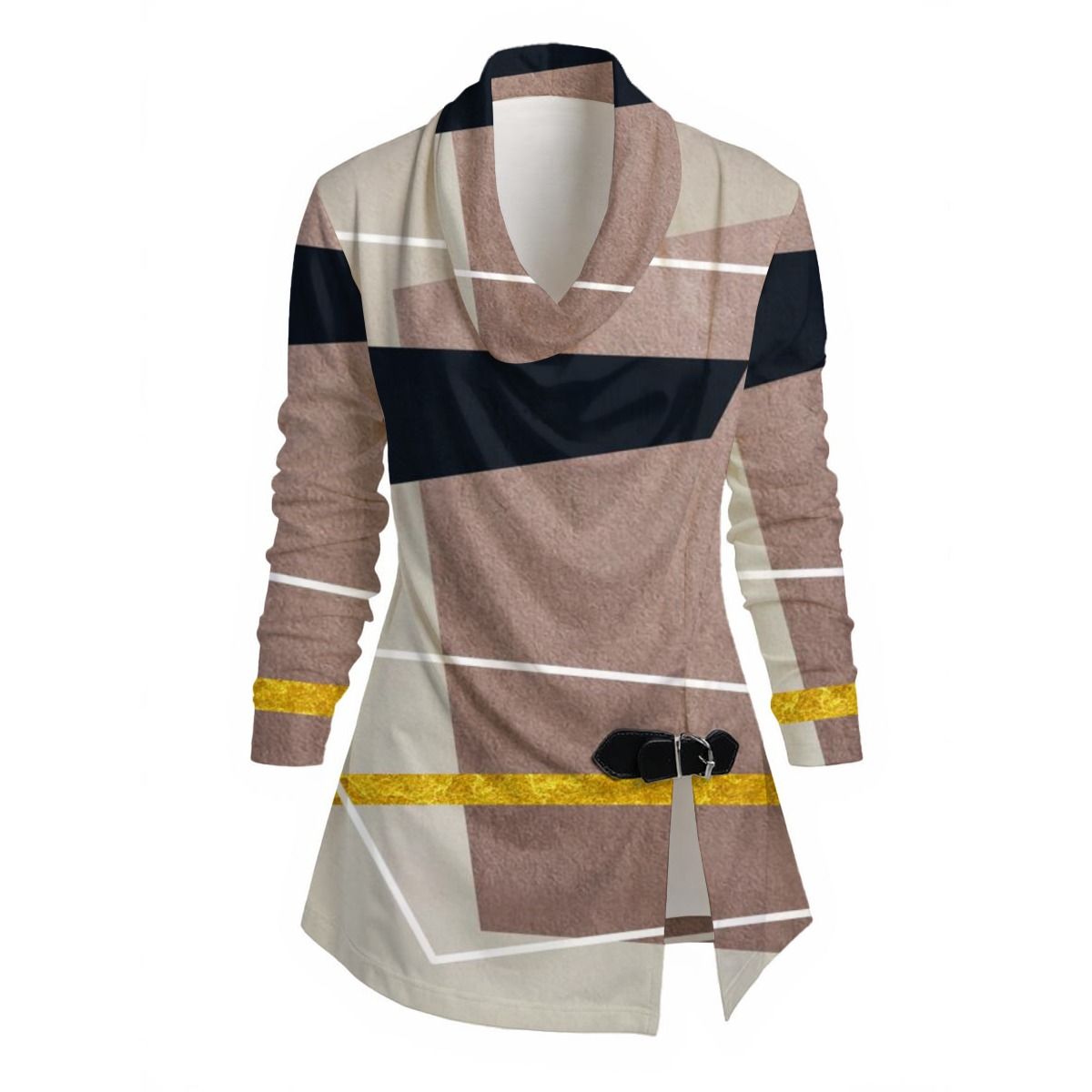 Women&#39;s Draped Long Sleeve Top