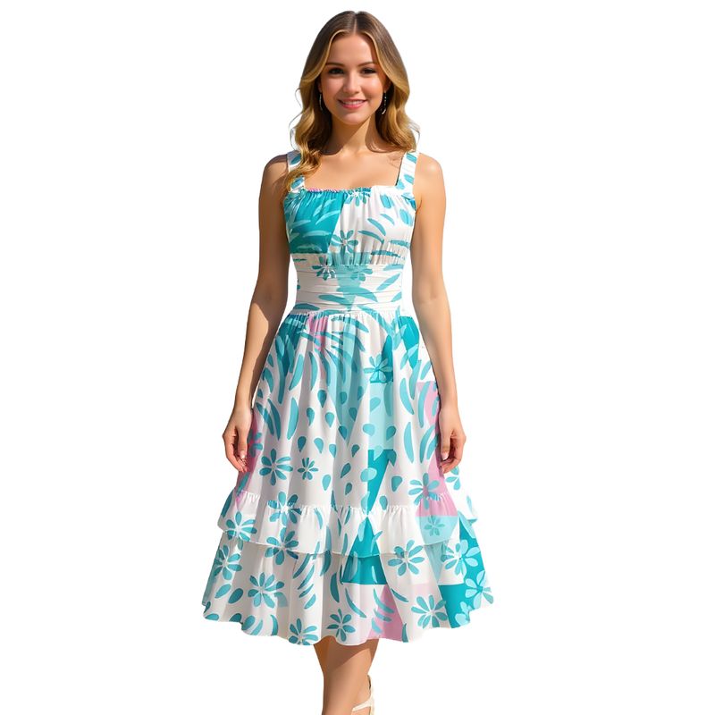 Tropical Breeze Midi Dress