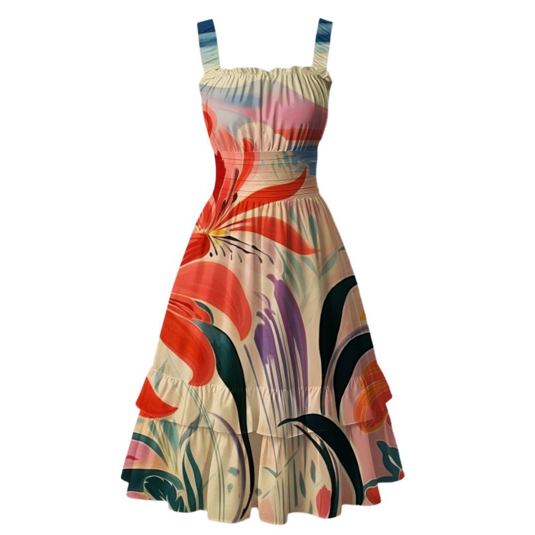 Tropical Breeze Midi Dress