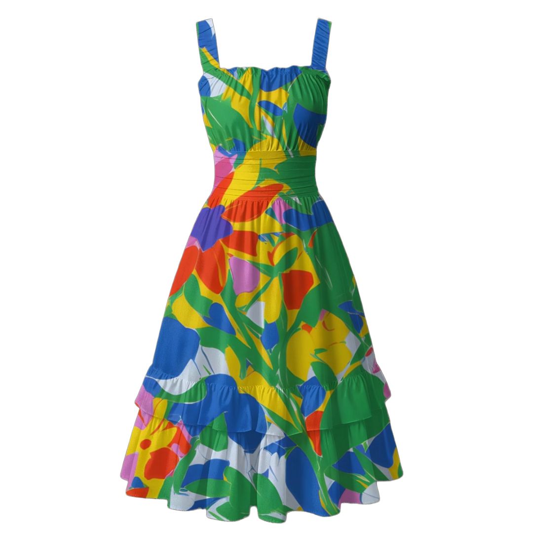 Tropical Breeze Midi Dress
