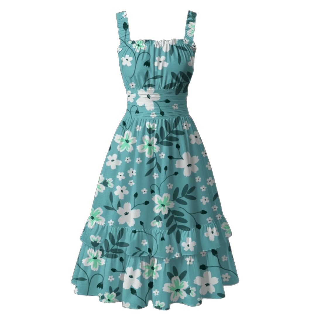 Tropical Breeze Midi Dress