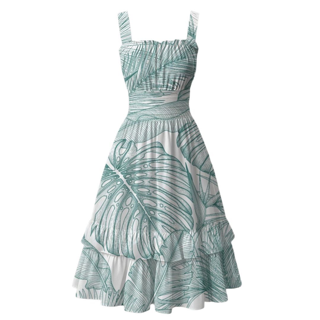 Tropical Breeze Midi Dress