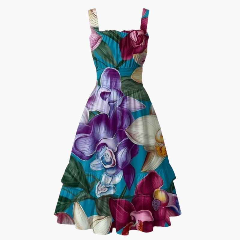 Tropical Breeze Midi Dress