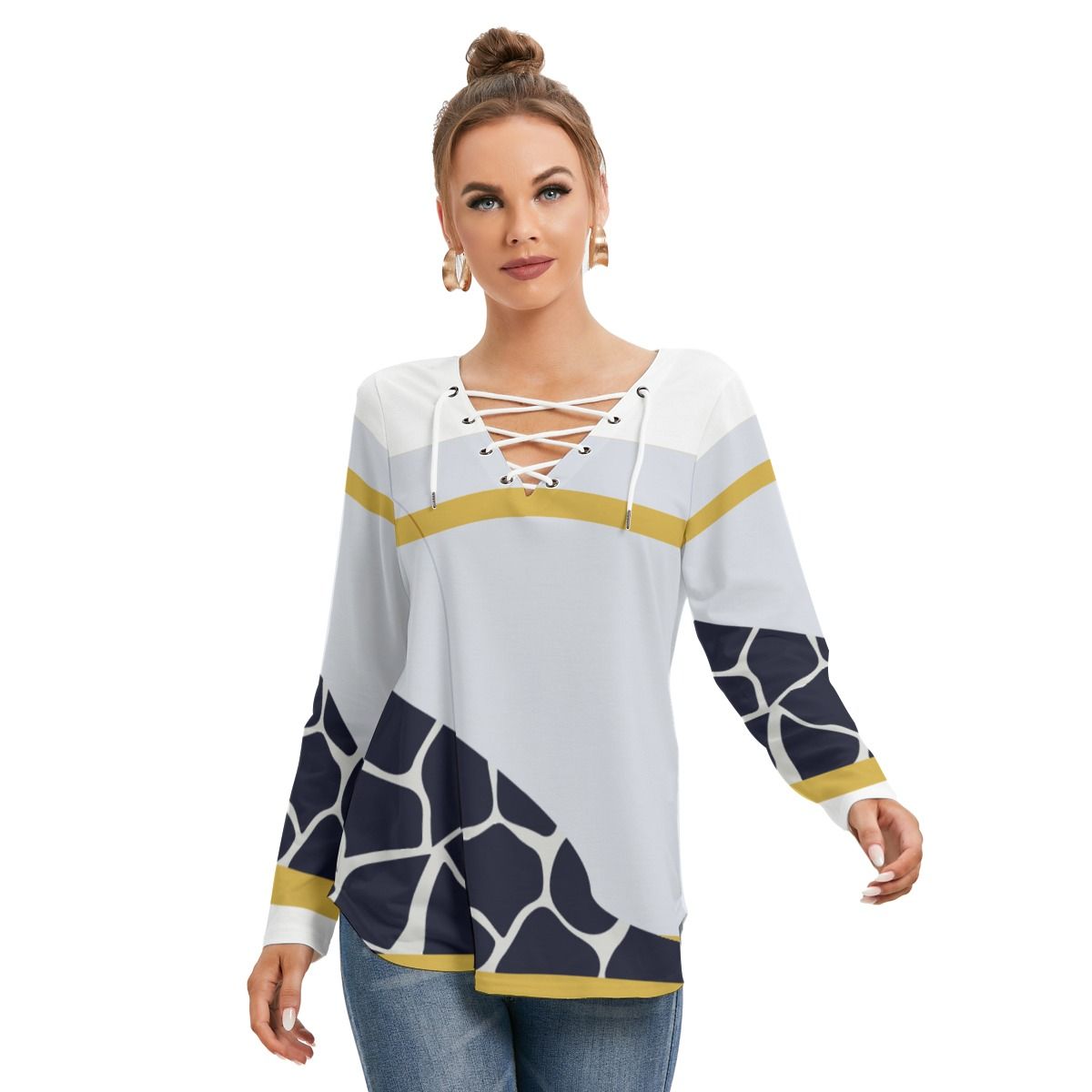 City Chic Tie-Neck Top
