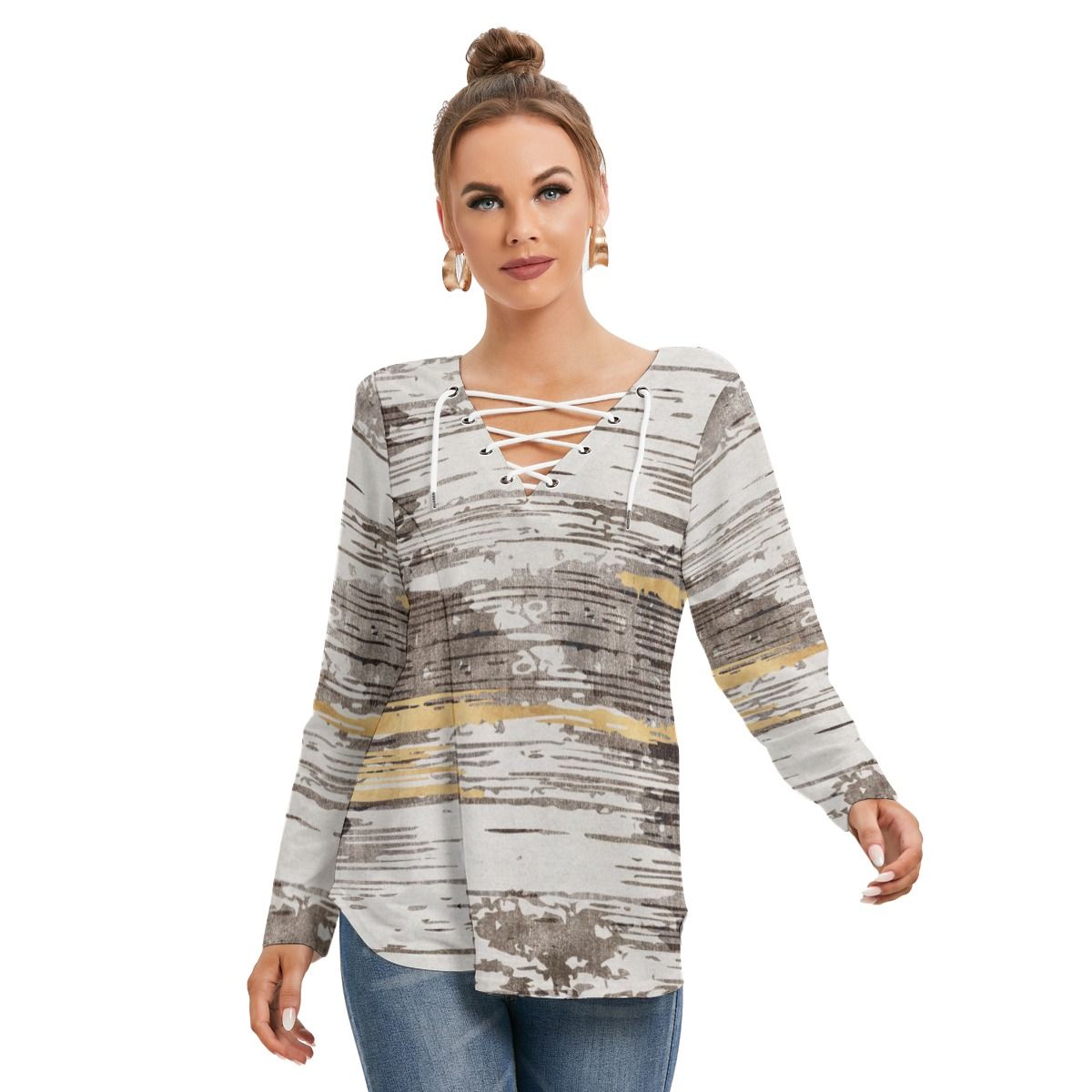 City Chic Tie-Neck Top