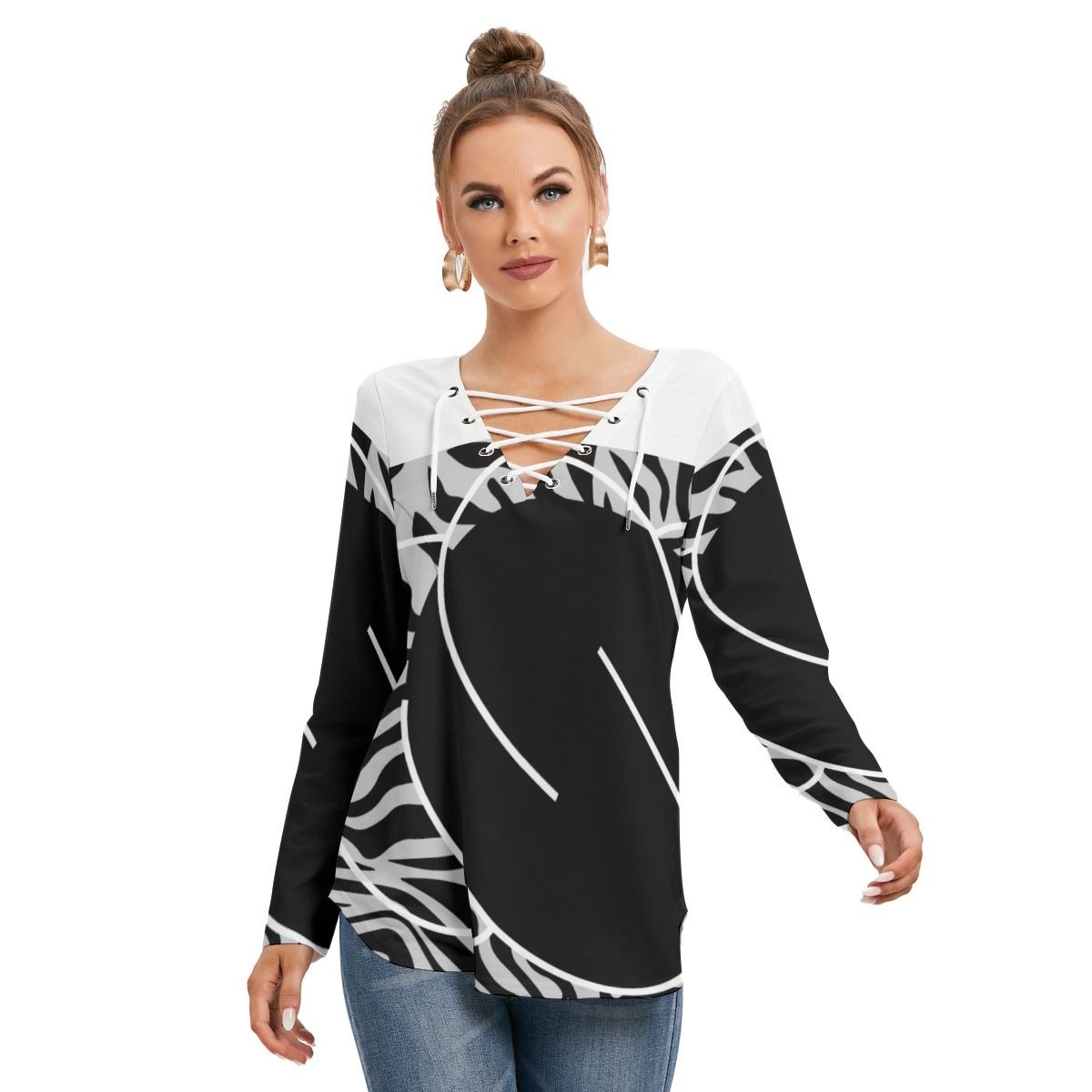 City Chic Tie-Neck Top