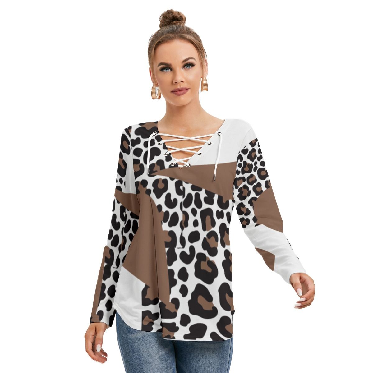 City Chic Tie-Neck Top
