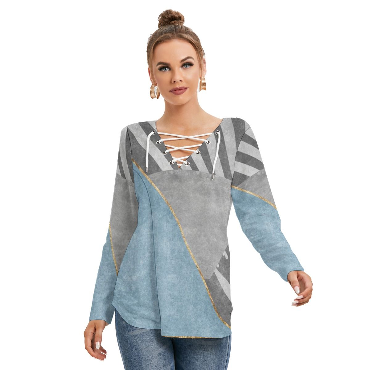 City Chic Tie-Neck Top