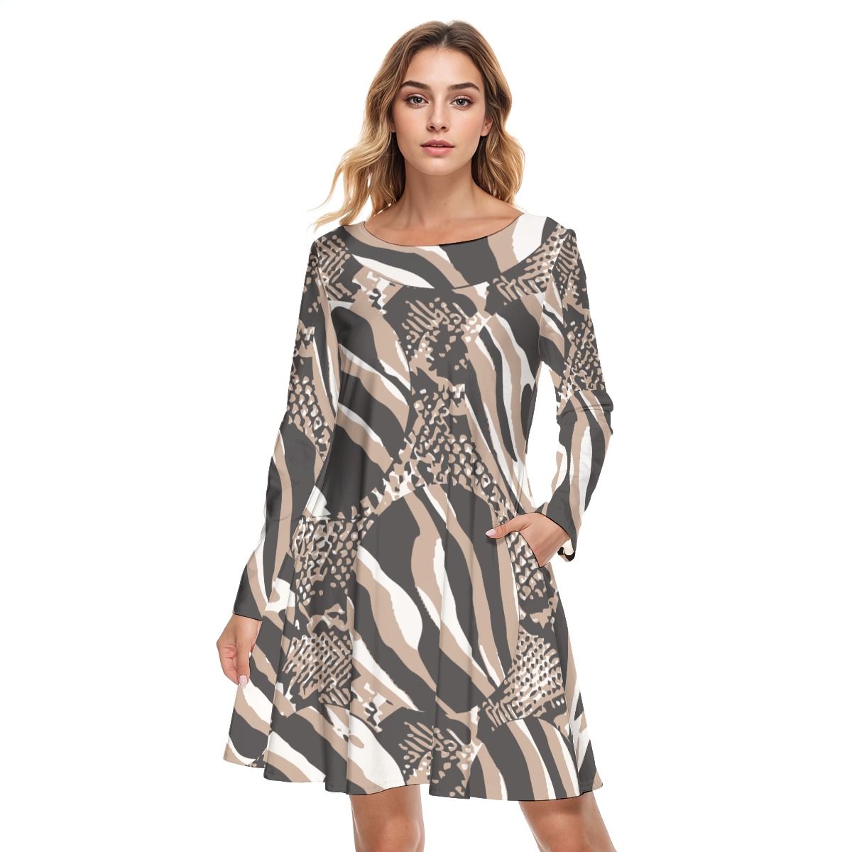 Round Neck Cotton Dress