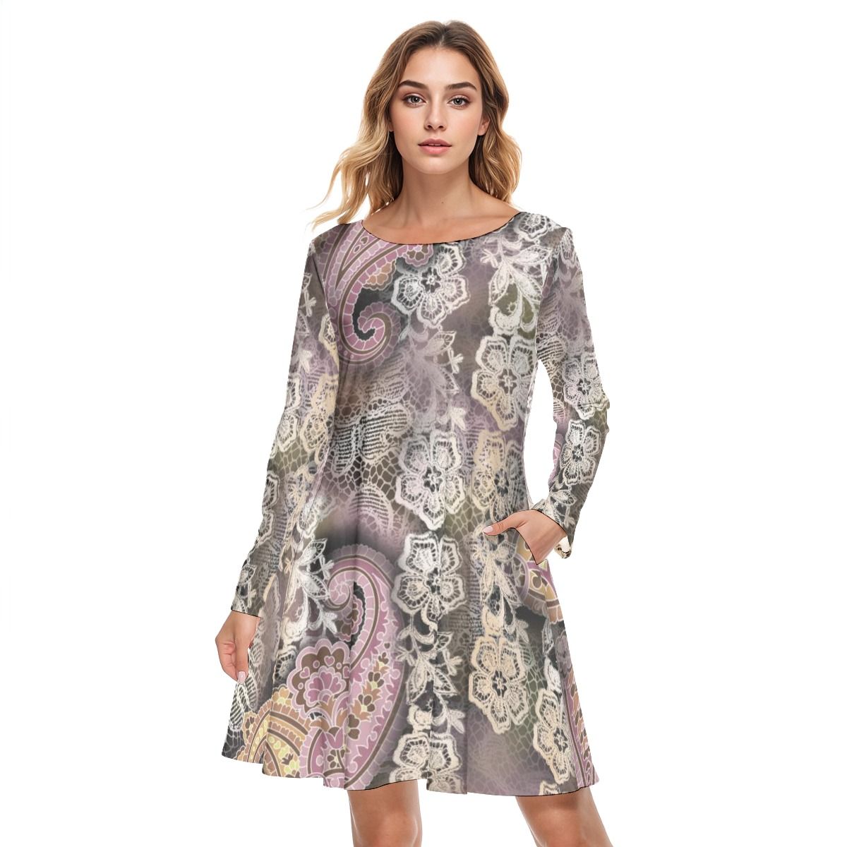 Round Neck Cotton Dress