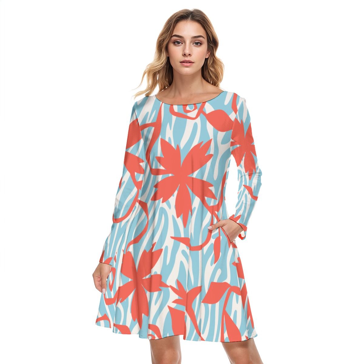 Round Neck Cotton Dress