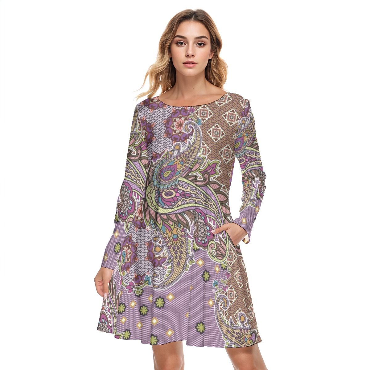 Round Neck Cotton Dress