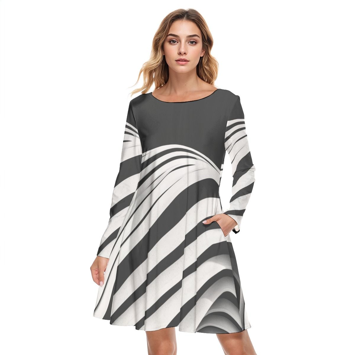 Round Neck Cotton Dress