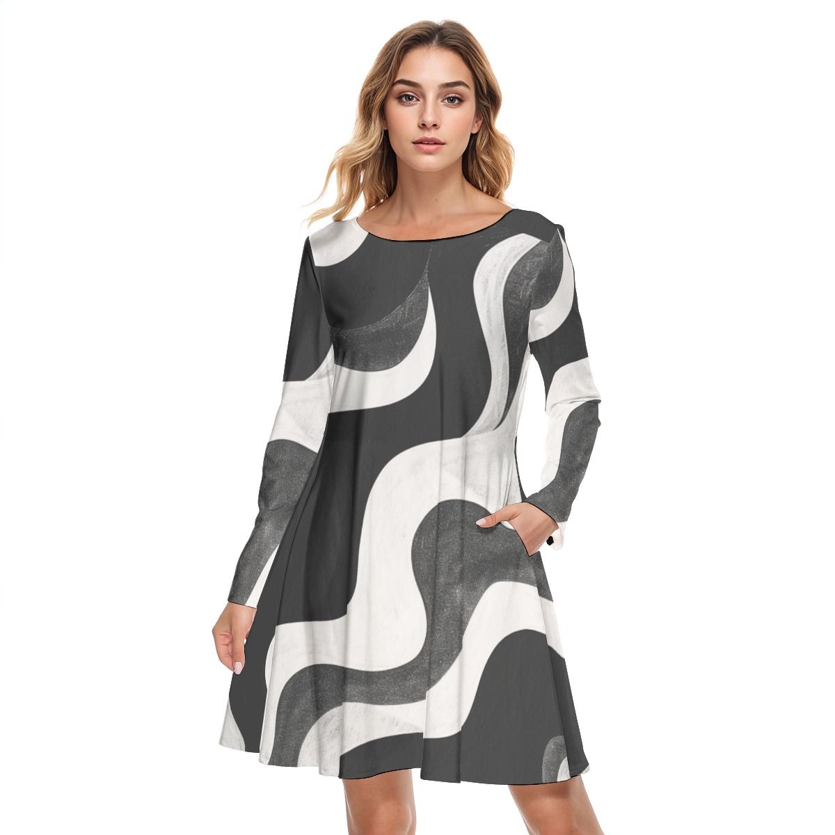 Round Neck Cotton Dress