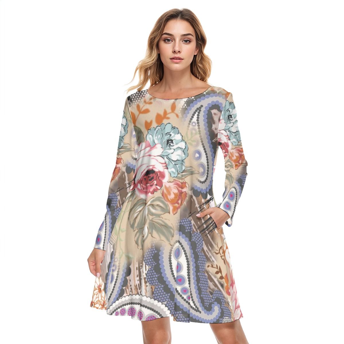 Round Neck Cotton Dress