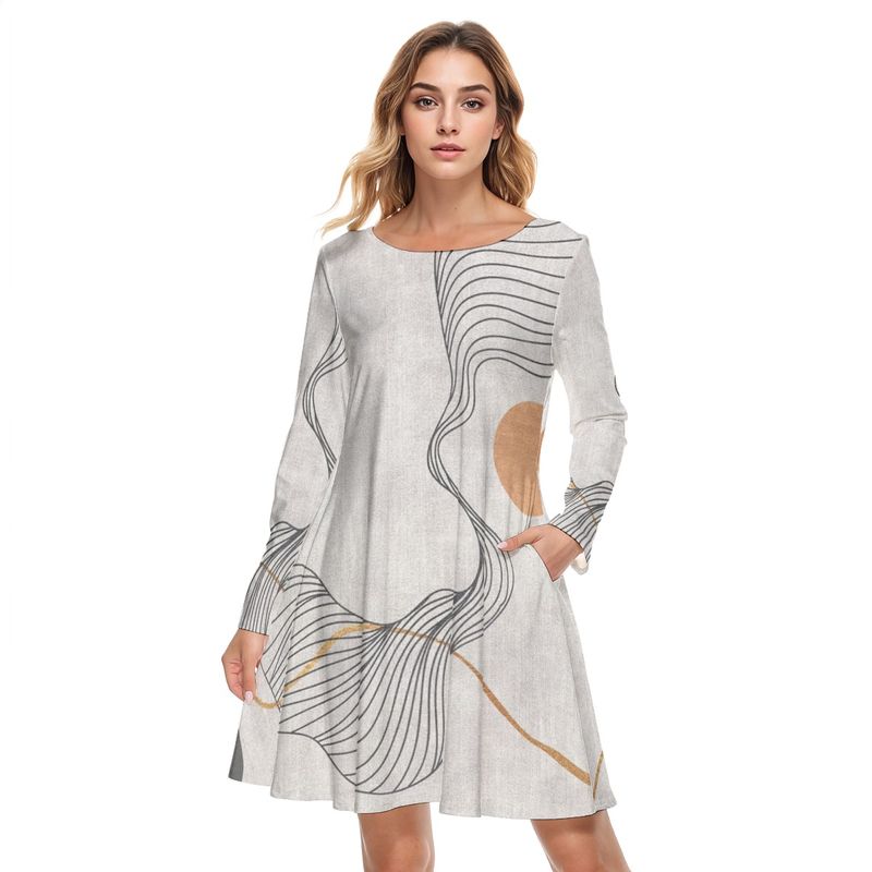 Round Neck Cotton Dress