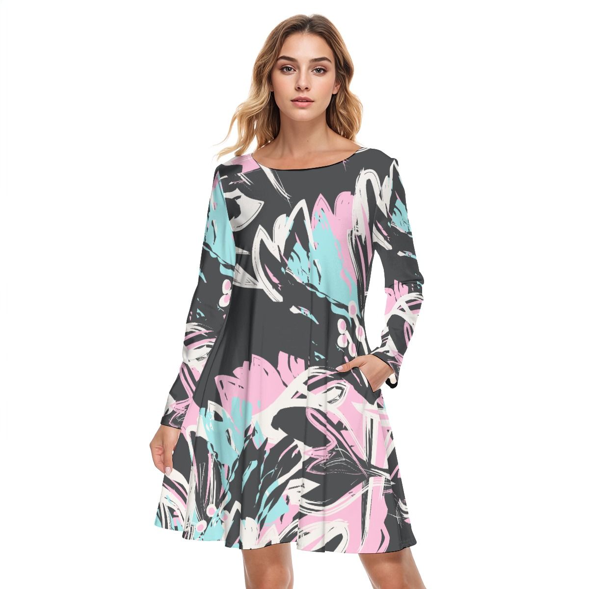 Round Neck Cotton Dress