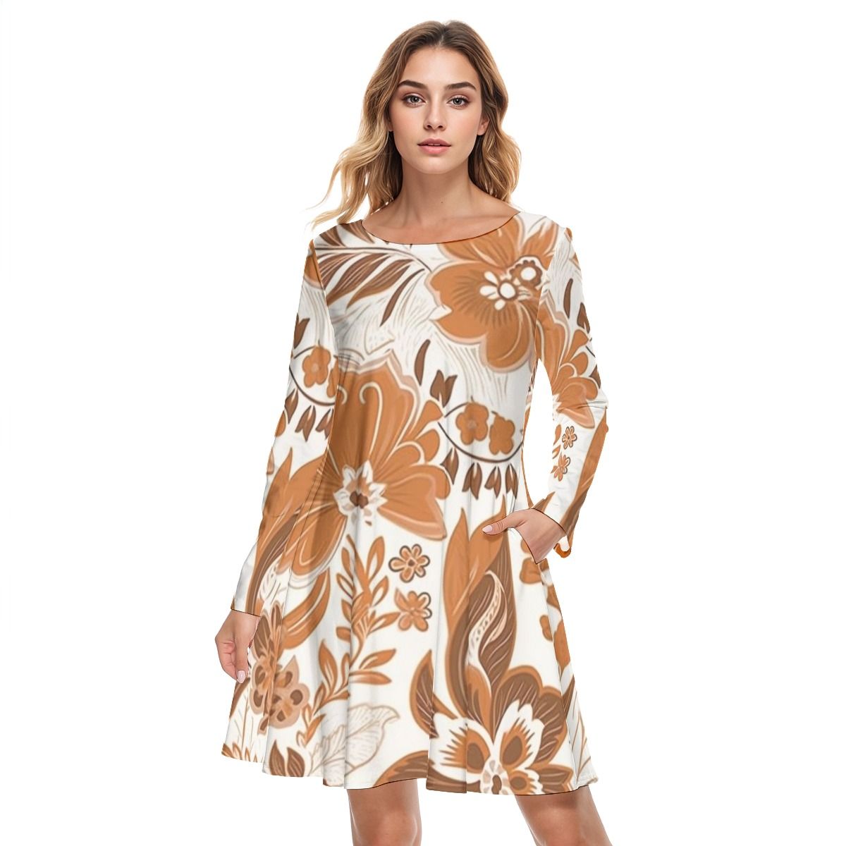 Round Neck Cotton Dress