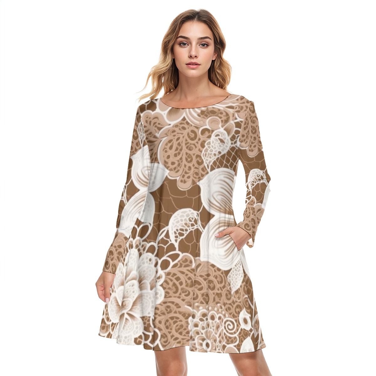 Round Neck Cotton Dress