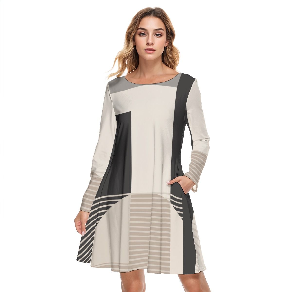 Round Neck Cotton Dress