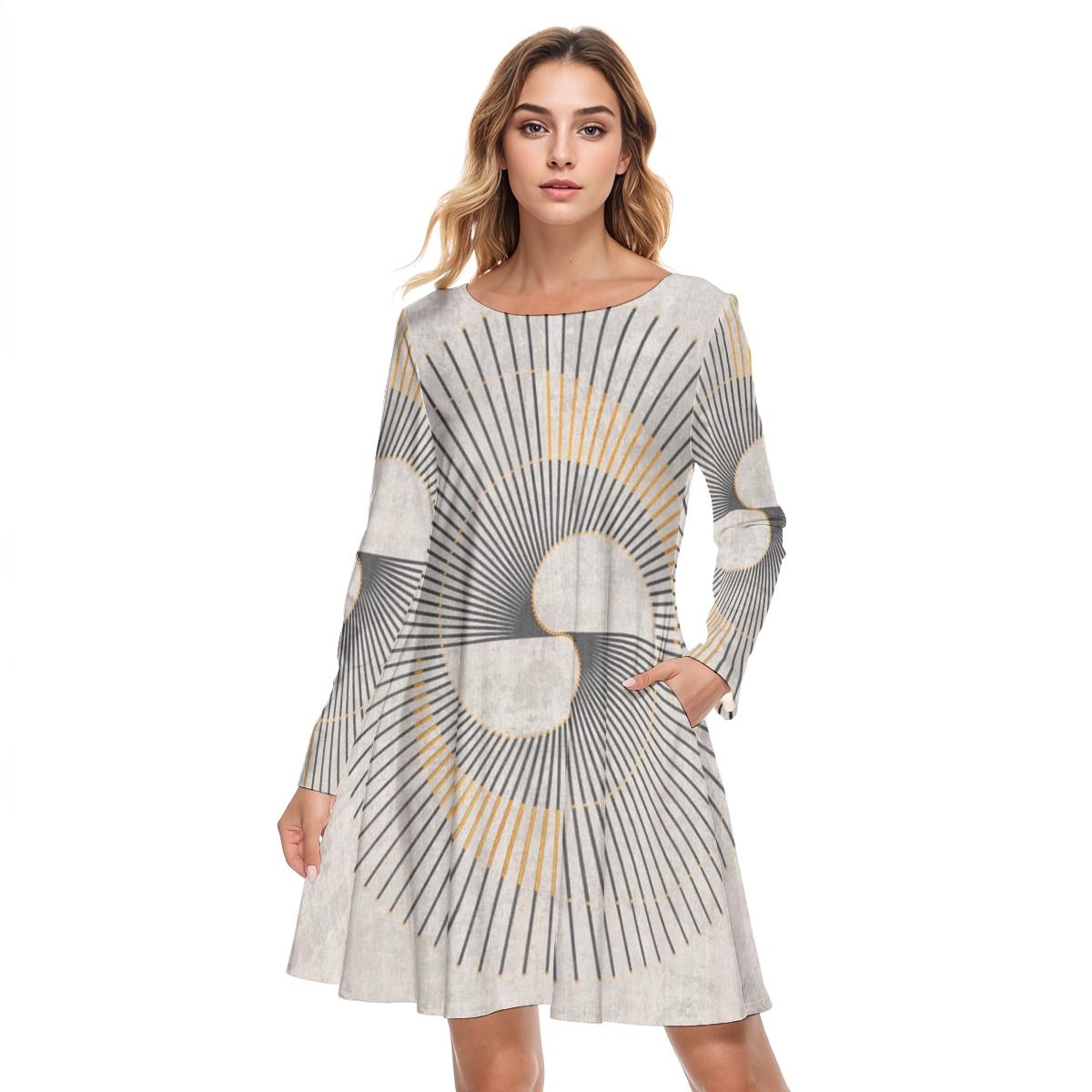 Round Neck Cotton Dress