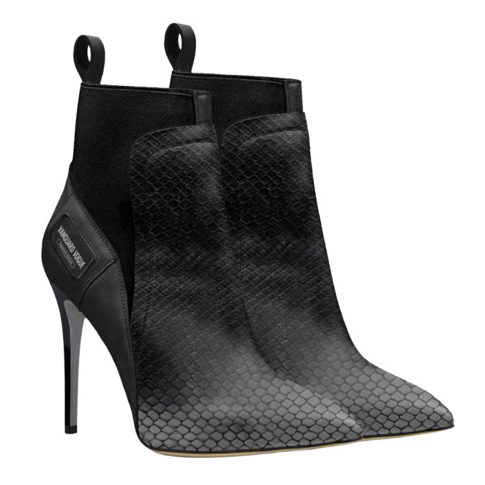 Handcrafted - High-Heel Sock Design Hair Leather