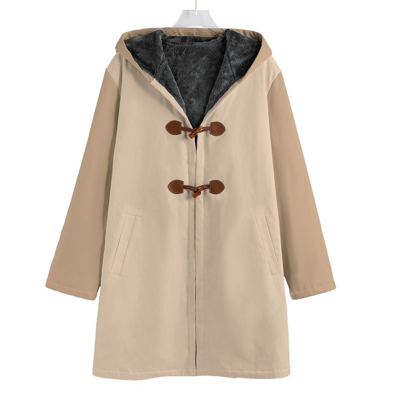 Button Fleece Cotton Windbreaker