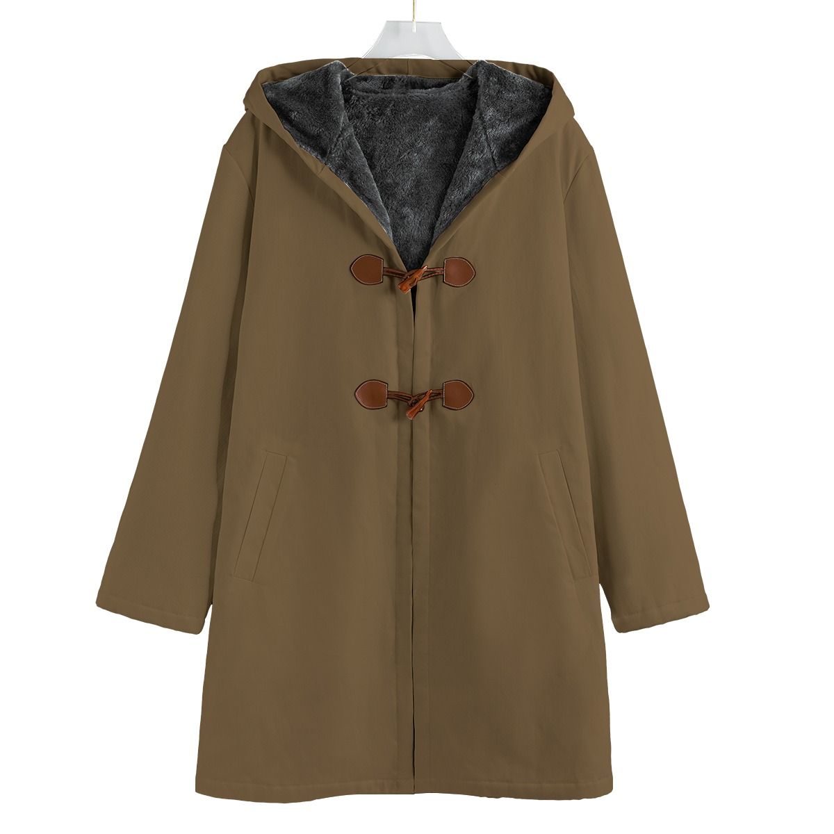 Button Fleece Cotton Windbreaker