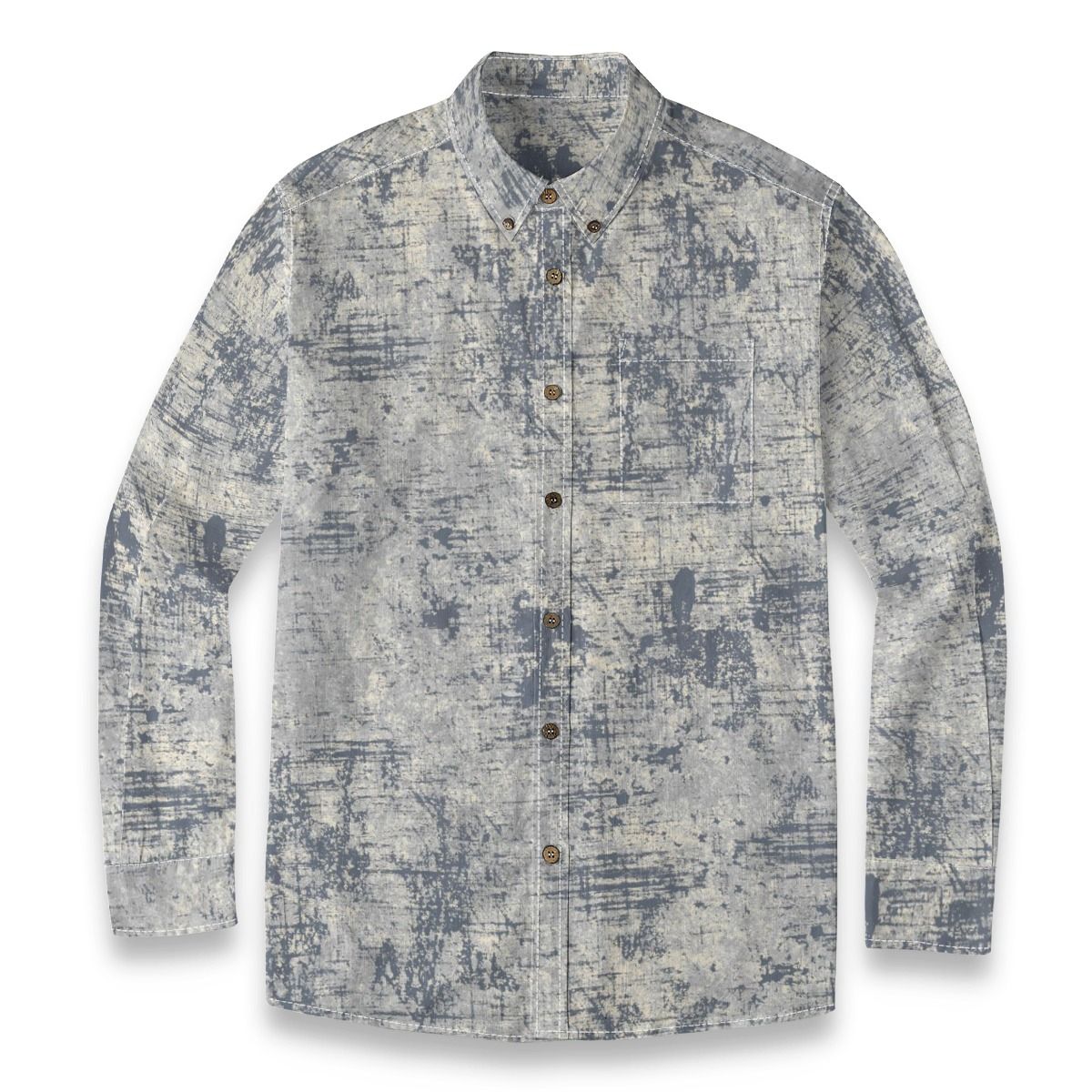 Men&#39;s Cotton Casual Lapel Long Sleeve Shirt