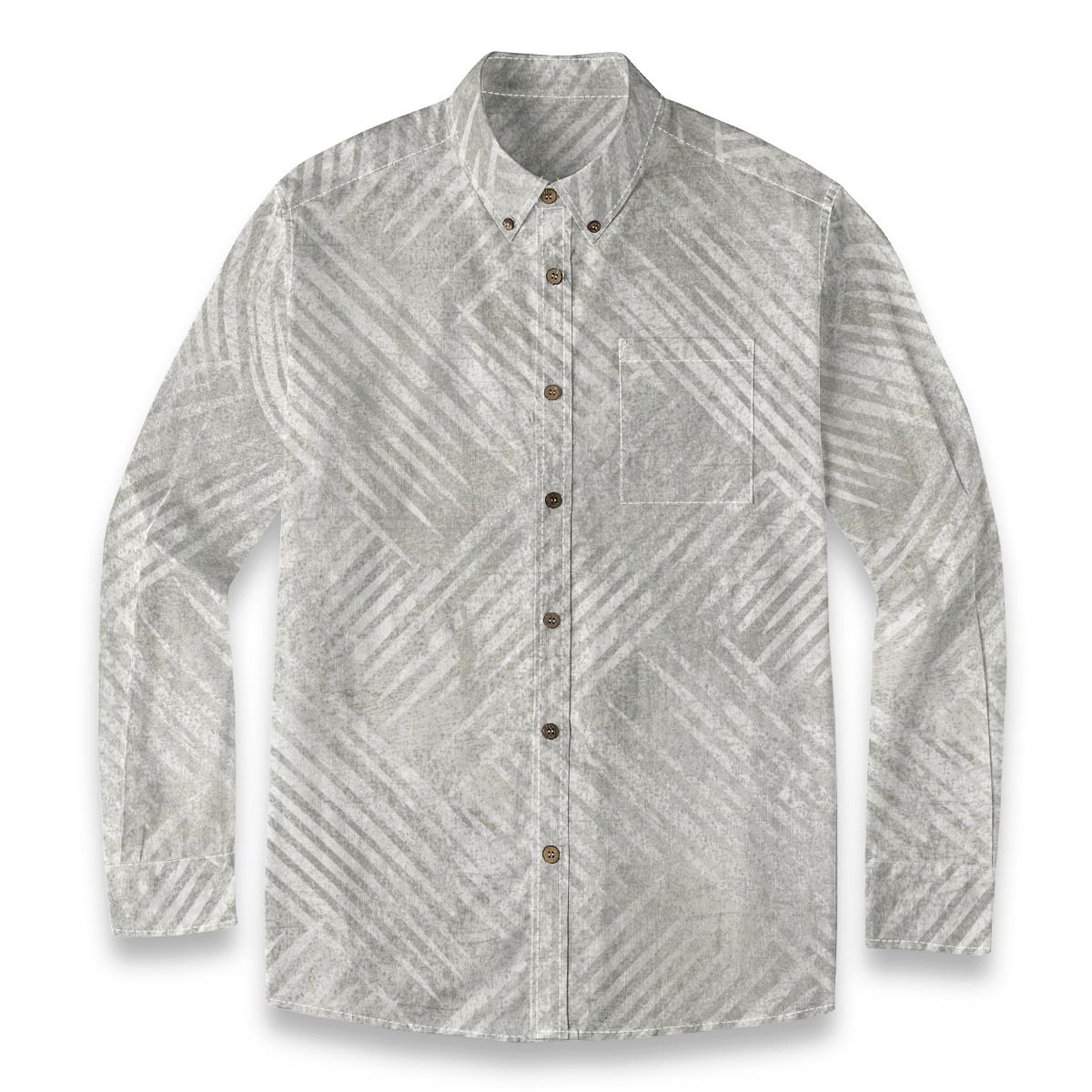 Men&#39;s Cotton Casual Lapel Long Sleeve Shirt