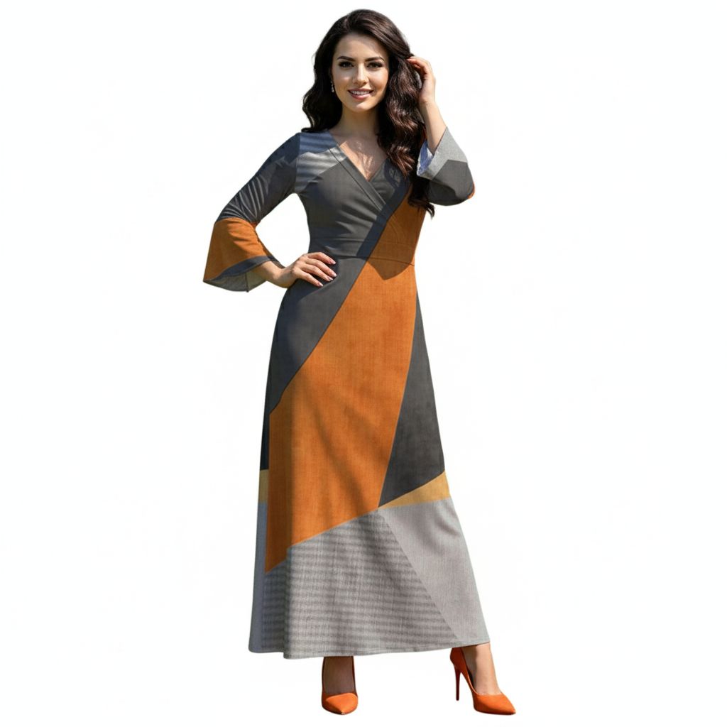 Artisan V-Neck Maxi Dress
