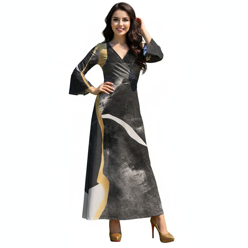 Artisan V-Neck Maxi Dress