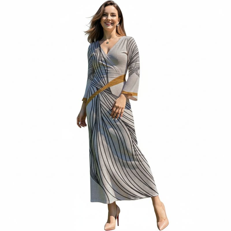 Artisan V-Neck Maxi Dress