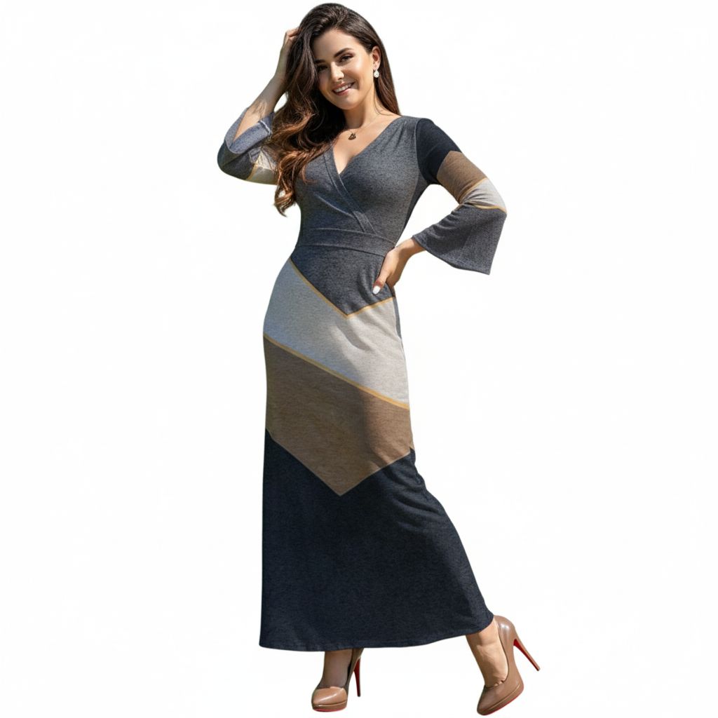 Artisan V-Neck Maxi Dress