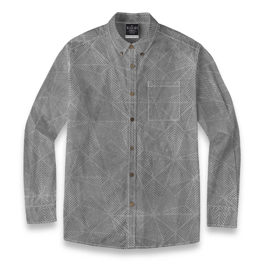 Men&#39;s Cotton Casual Lapel Long Sleeve Shirt