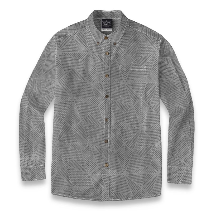 Men's Cotton Casual Lapel Long Sleeve Shirt