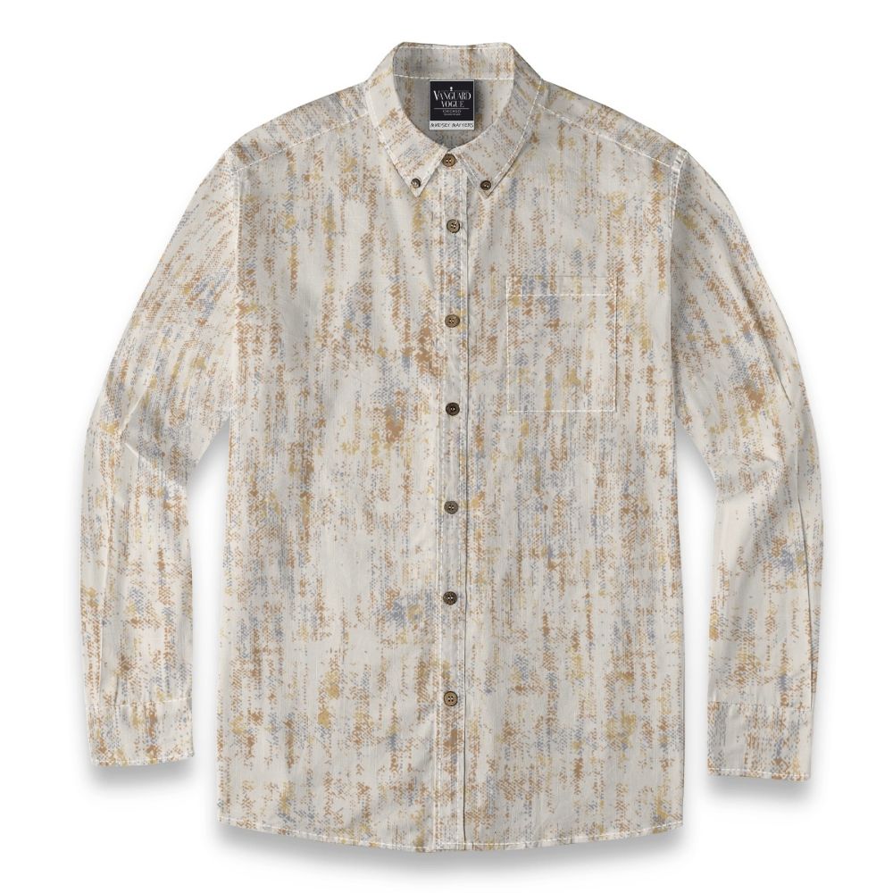 Men&#39;s Cotton Casual Lapel Long Sleeve Shirt