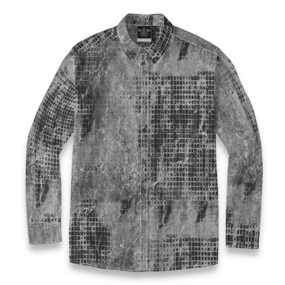 Men&#39;s Cotton Casual Lapel Long Sleeve Shirt