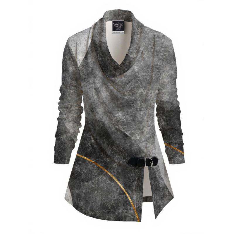 Women&#39;s Draped Long Sleeve Top